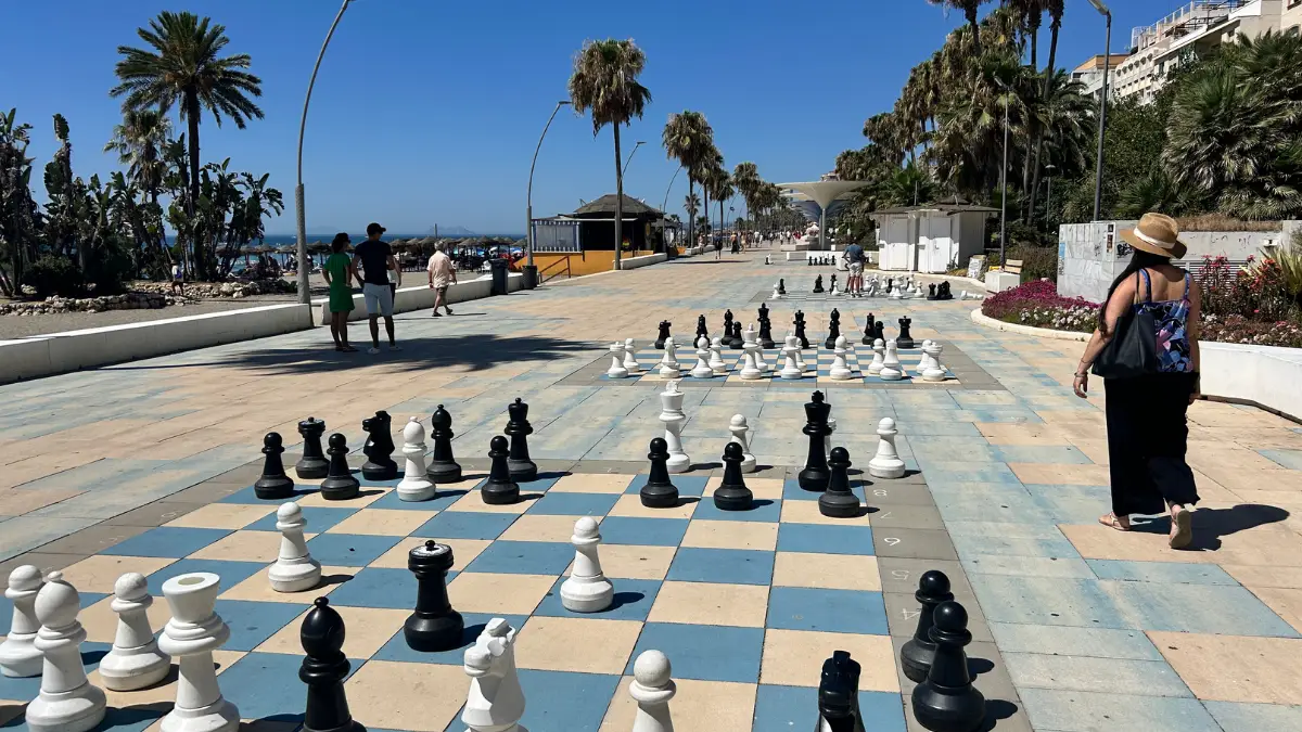 Estepona beach in summer