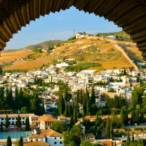 Moorish arch in the Albaicín, Granada
