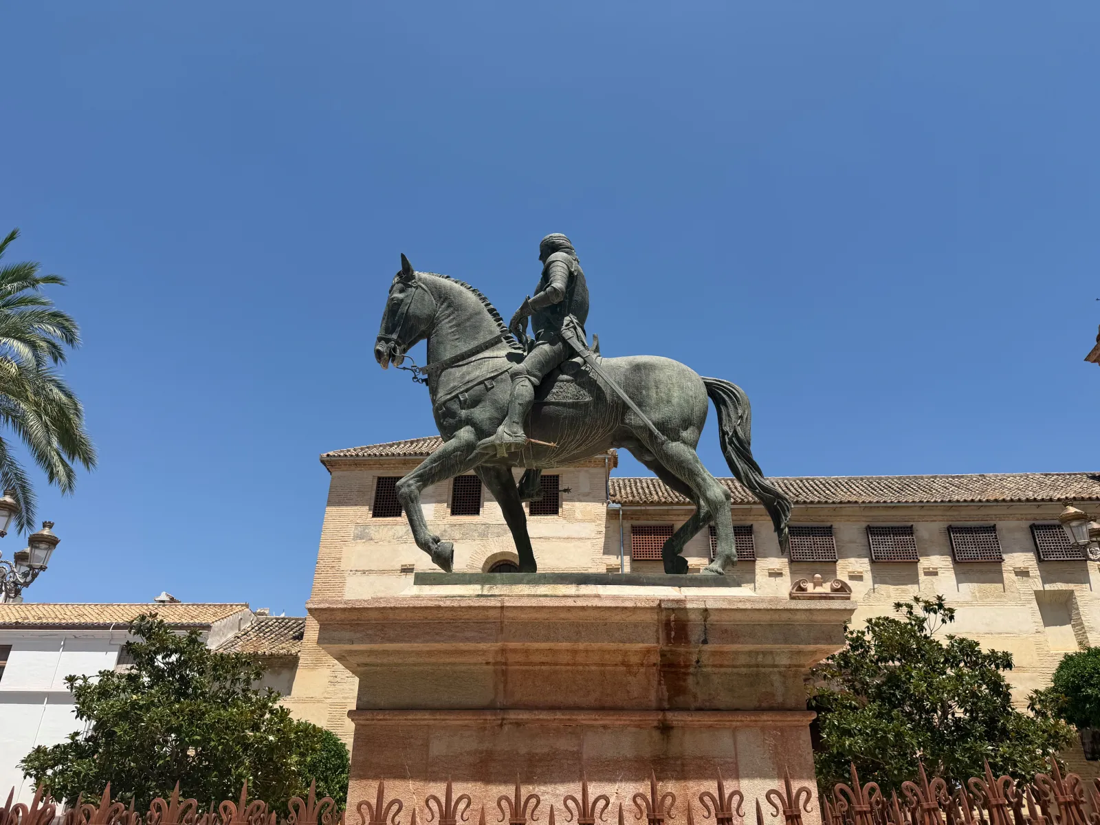 The equestrian statue on Plaza del Coso Viejo in Antequera