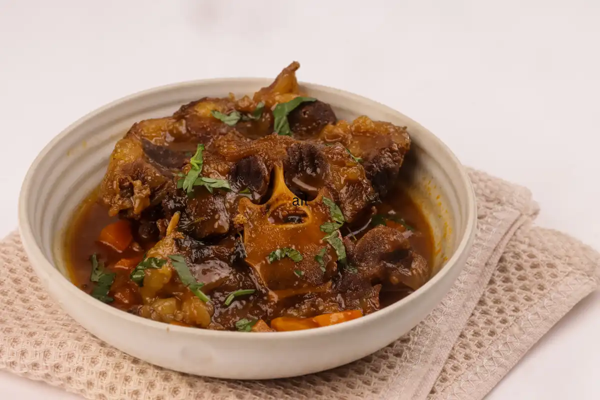 Rabo de toro, slow-braised Andalusian oxtail served in a rich sauce