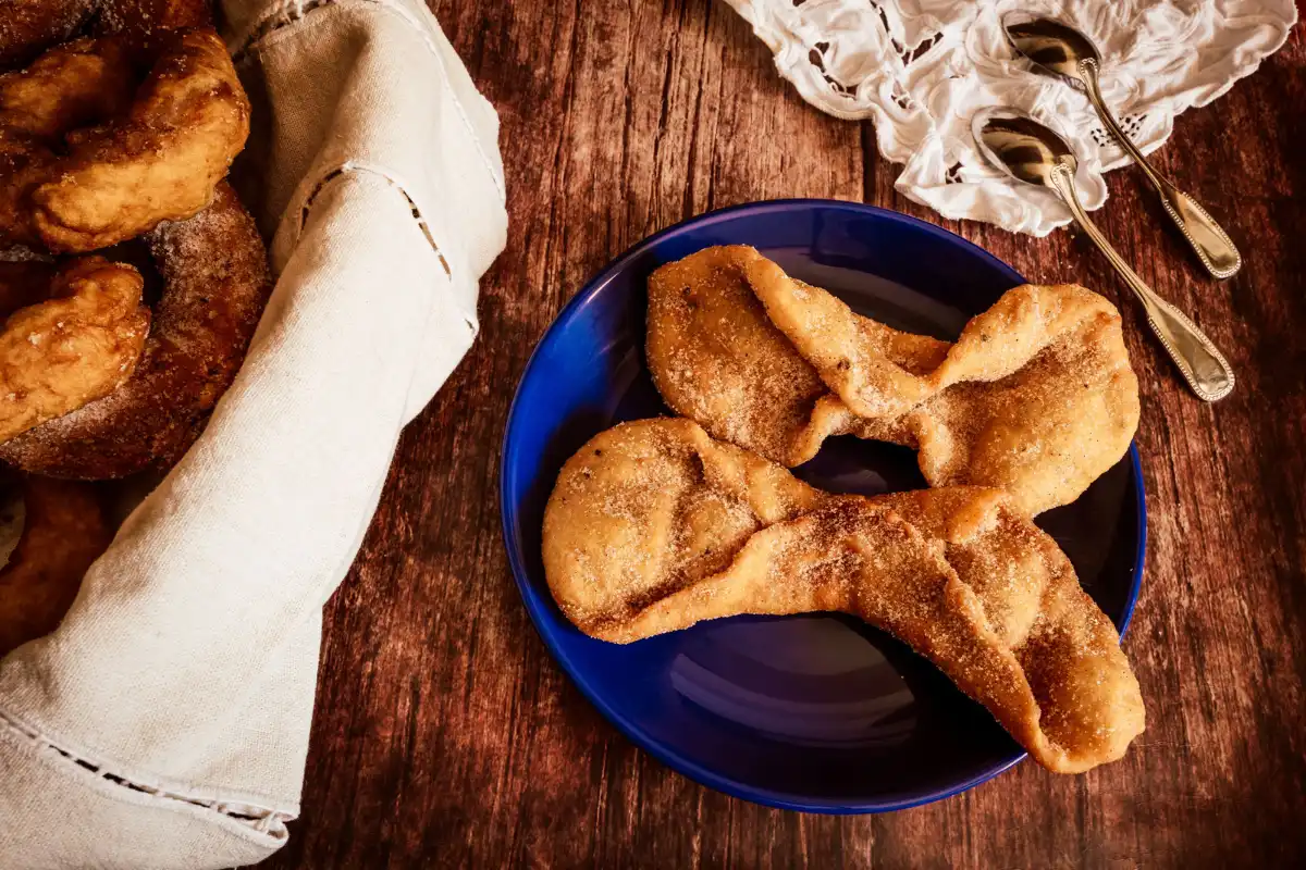 Pestinos, honey-glazed fried dough fritters traditional to Andalusia