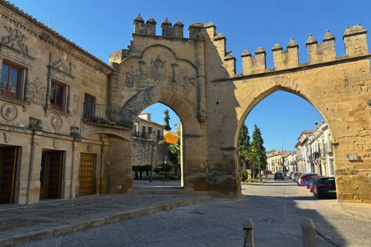 Medieval city gate, Puerta de Úbeda, remnant of Baeza's 12th-century Almohad fortifications