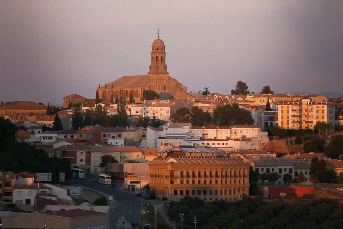 Hotel Campos de Baeza modern exterior on the edge of the historic town