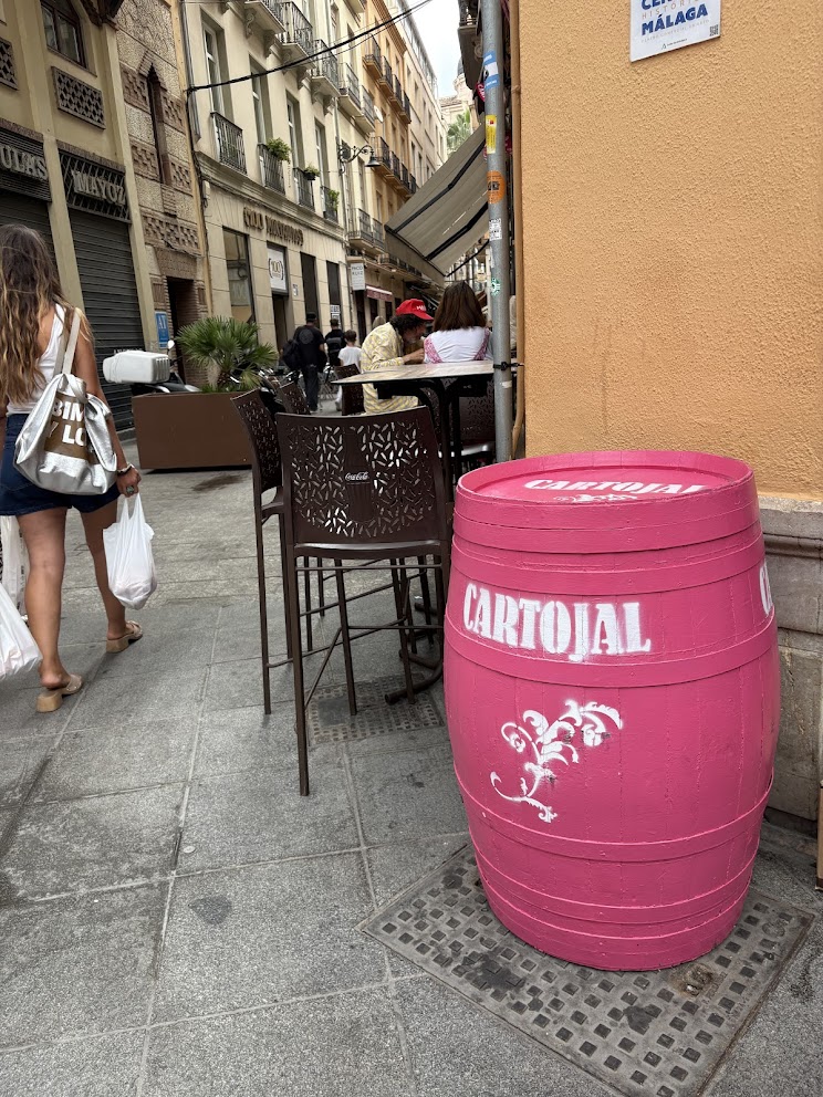 Cartojal pink barrel at Feria de Málaga