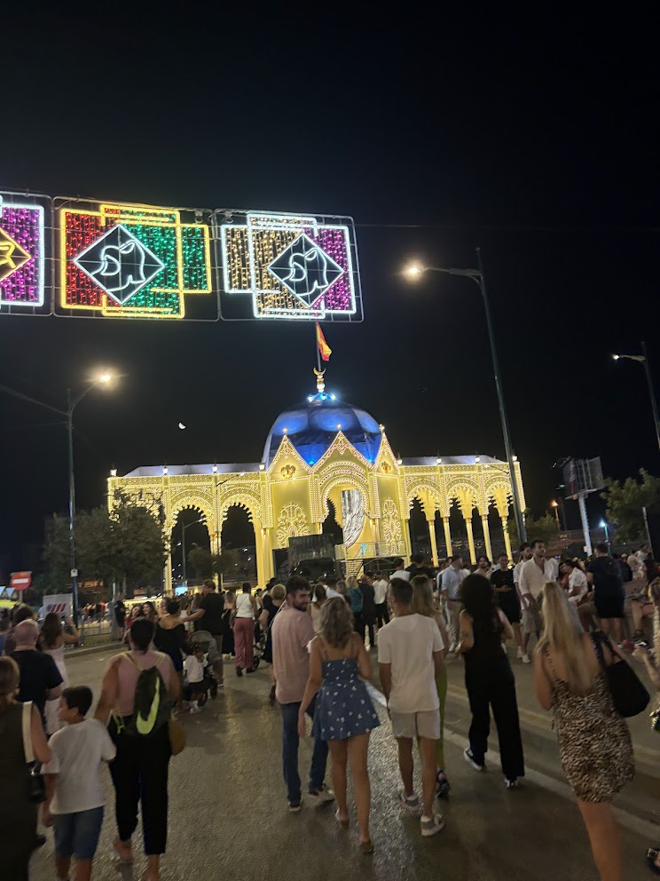 Nighttime Feria de Málaga