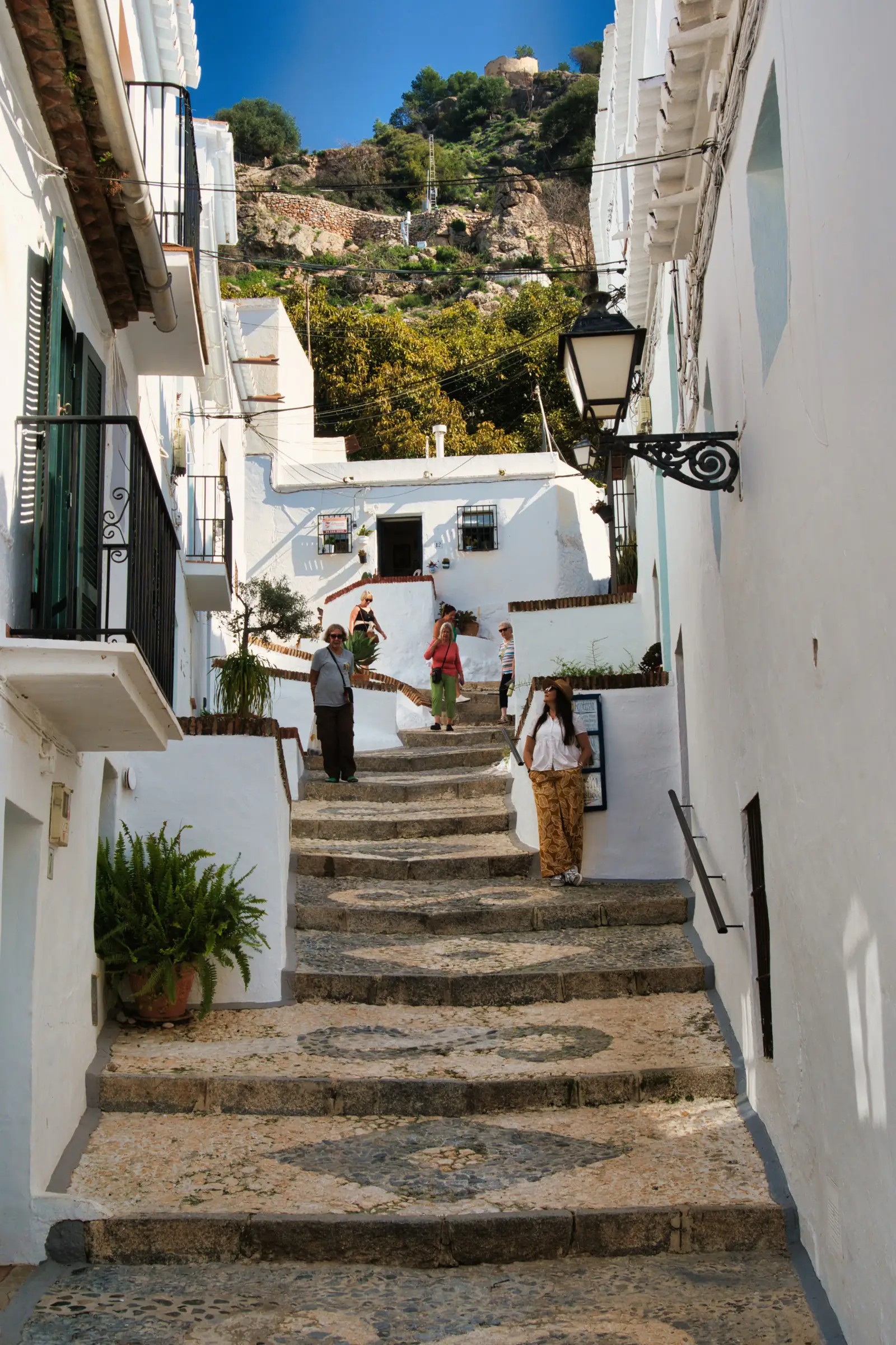 Rocky trail leading up to the Castle of Lizar above Frigiliana