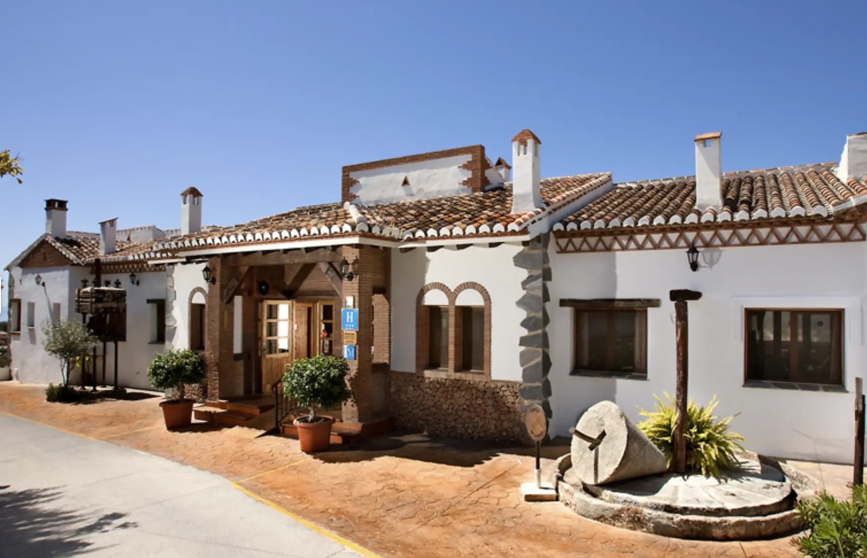 Hotel Rural Almazara converted olive mill exterior near Frigiliana