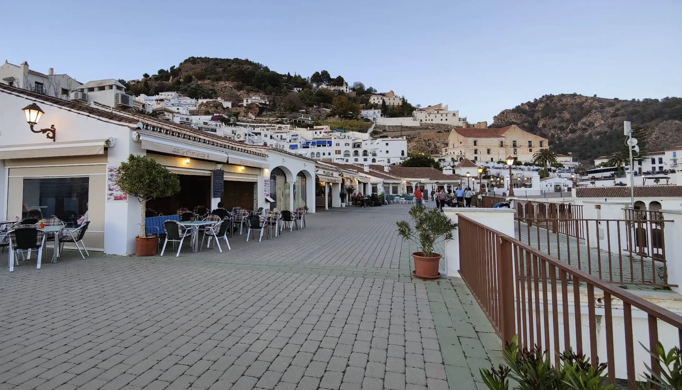 Plaza 45 restaurant entrance in Frigiliana