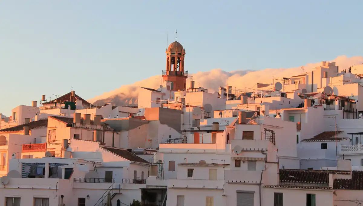 Cómpeta whitewashed village with mountain and coastal views, Axarquía