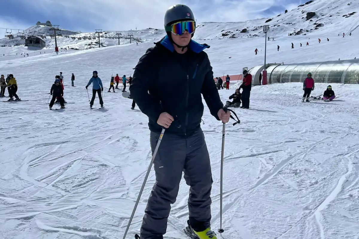 Ski slopes in the Sierra Nevada mountains, reachable in an hour from Nerja