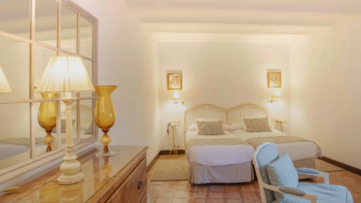 Hotel Puerta de la Luna Renaissance courtyard in Baeza.