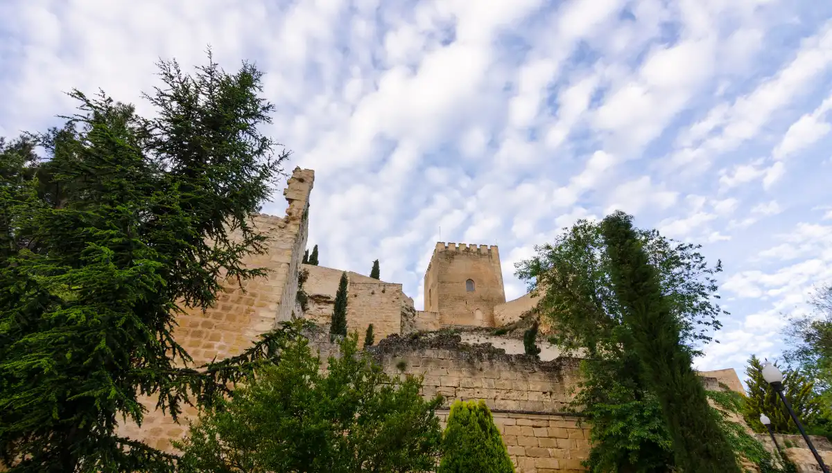 Fortaleza de la Mota castle crowning the hill above Alcalá la Real