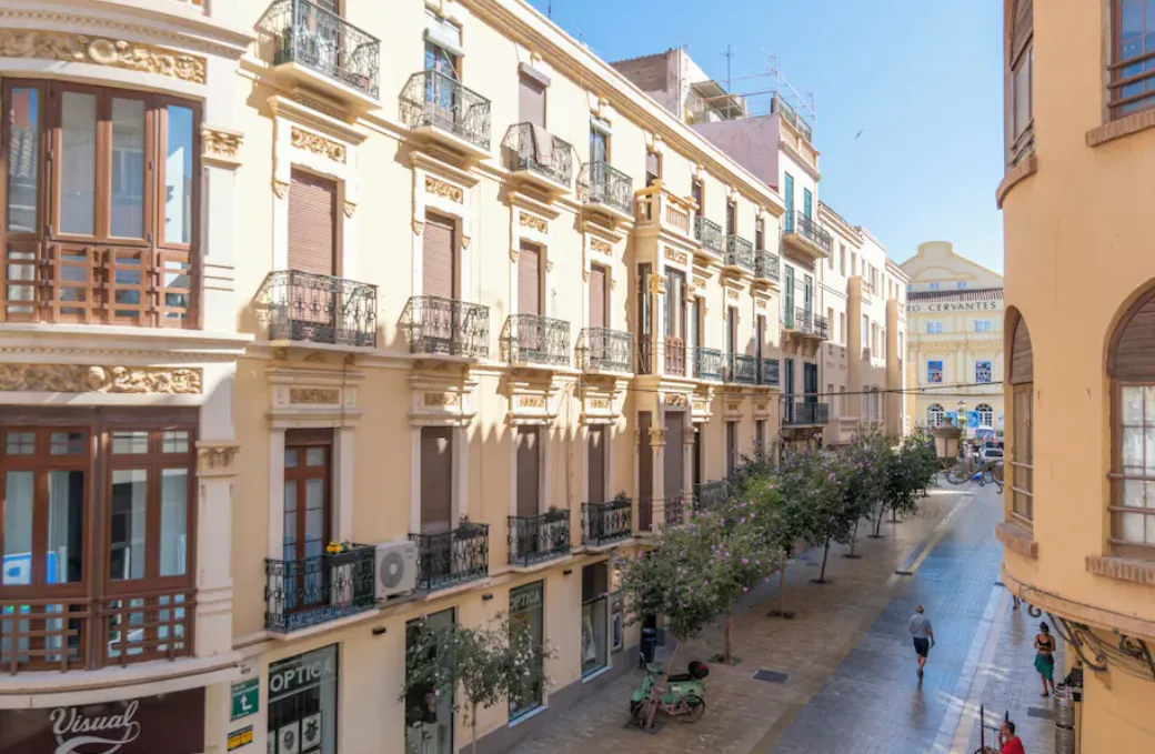 Restored mansion interior at Palacete de Alamos boutique hotel in Malaga