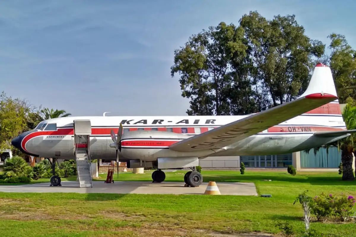 Historic aircraft on display at the Aeronautical Museum near Malaga