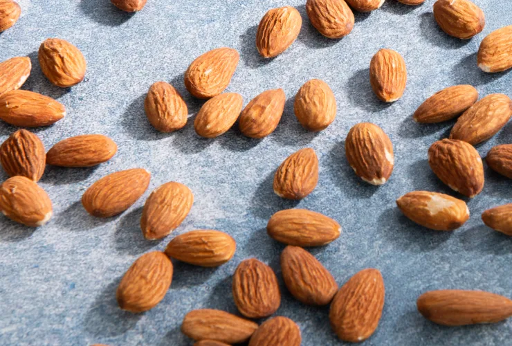 Close-up of local Málaga almonds