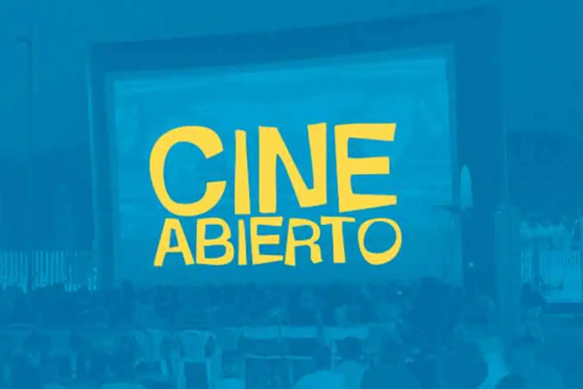 CineAbierto free outdoor cinema sign in Málaga