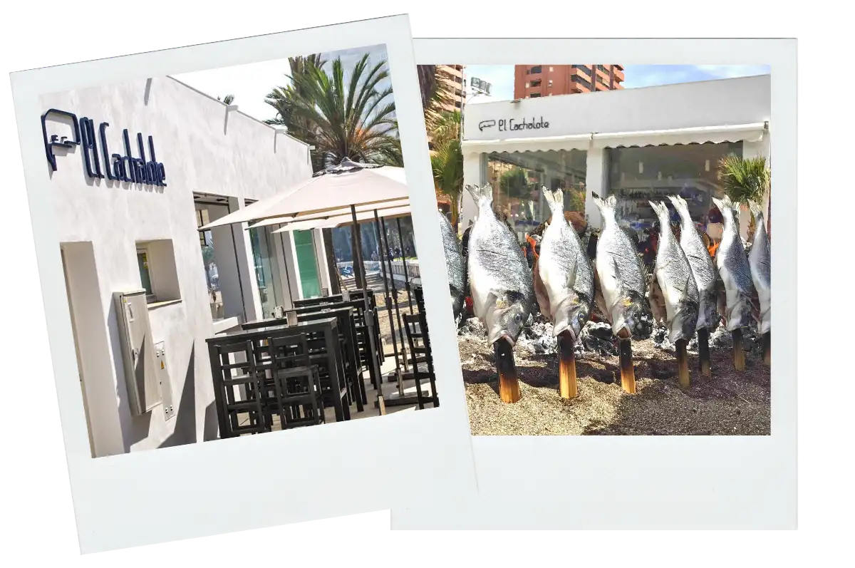Chiringuito El Cachalote beach restaurant on La Malagueta Málaga