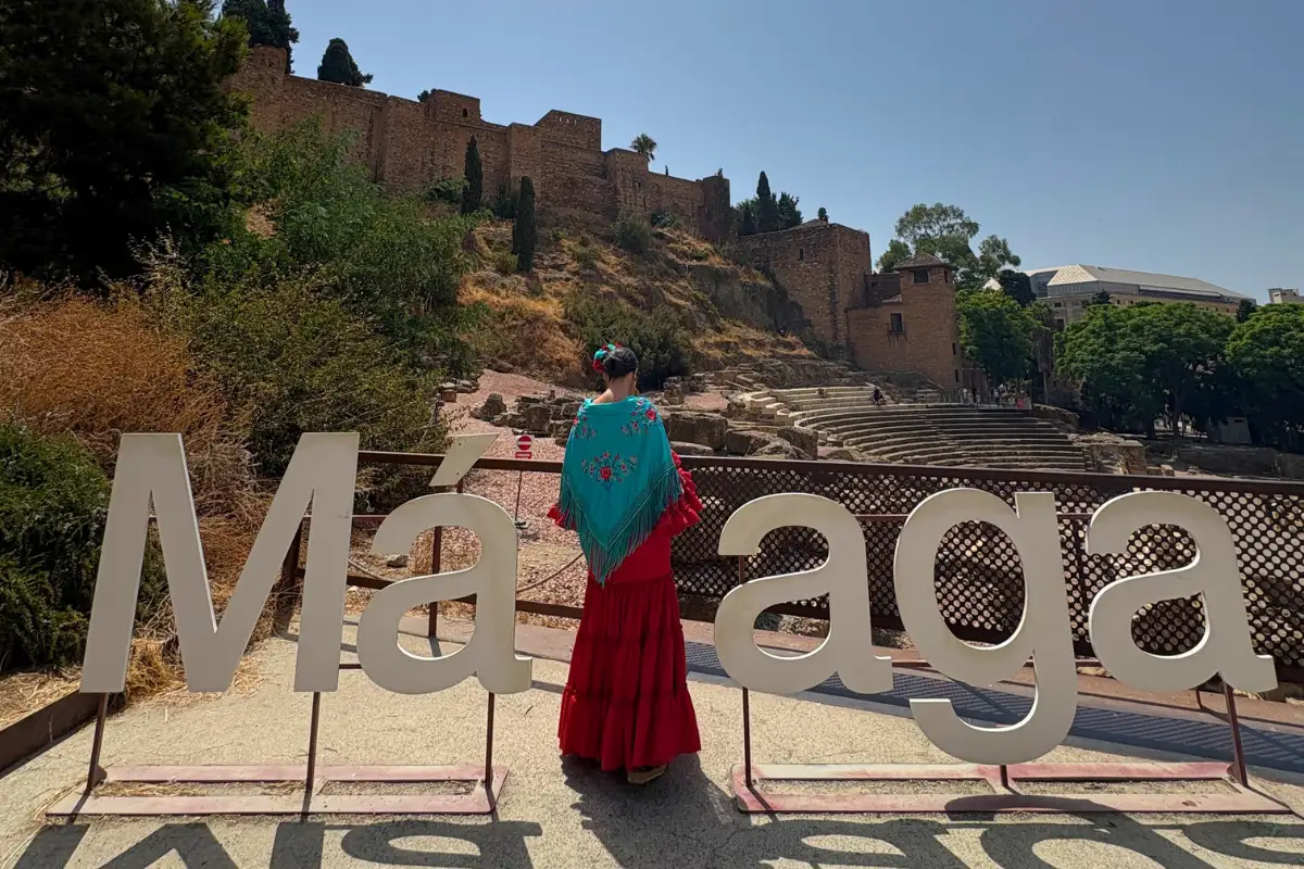 Málaga city centre, a popular day trip destination from Nerja