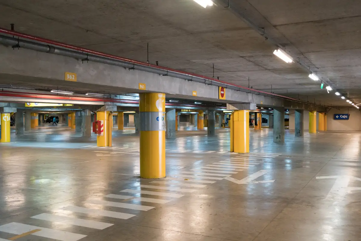 Cars parked on a street in Malaga city centre