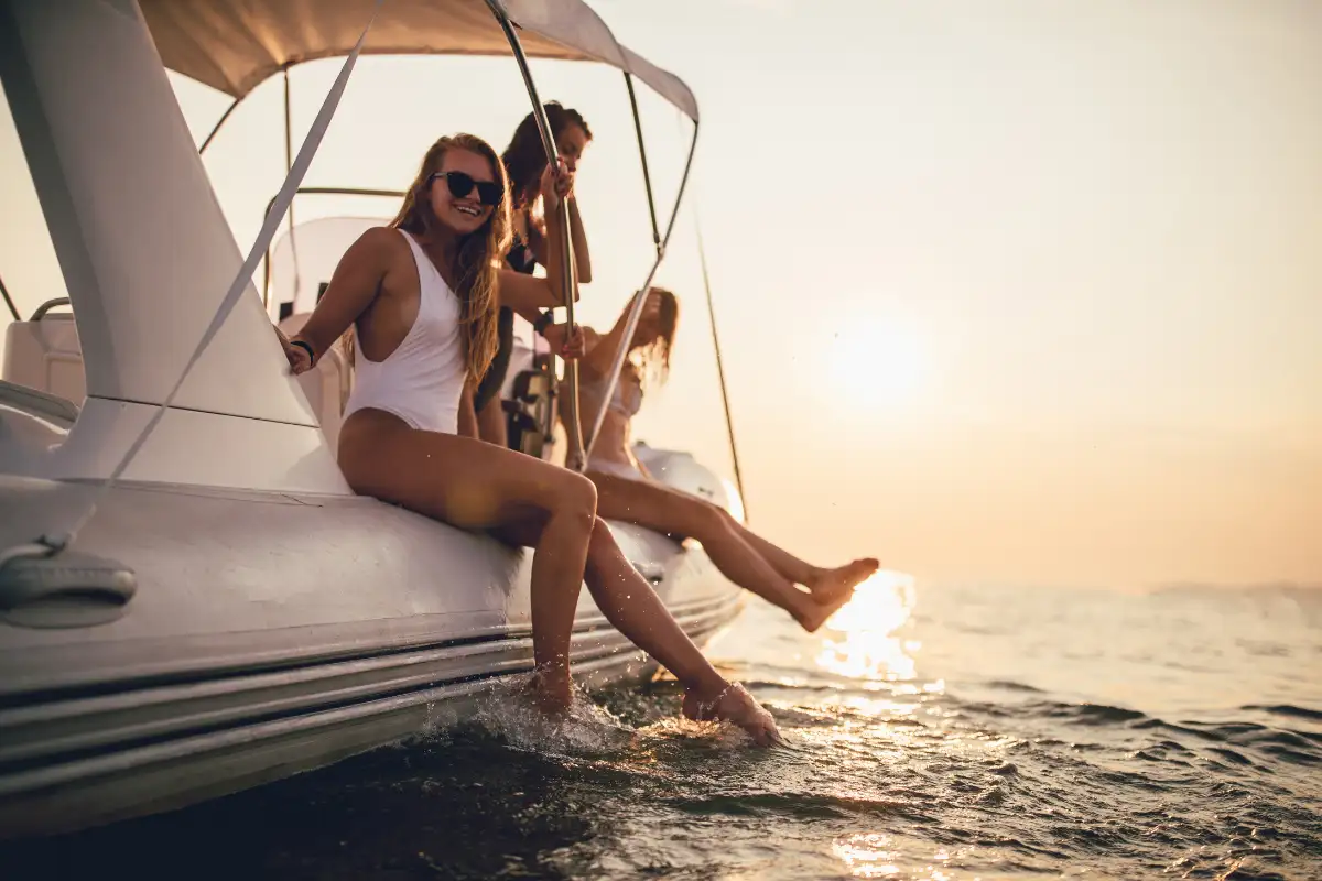 Private sailing yacht under sail on the Mediterranean off Marbella