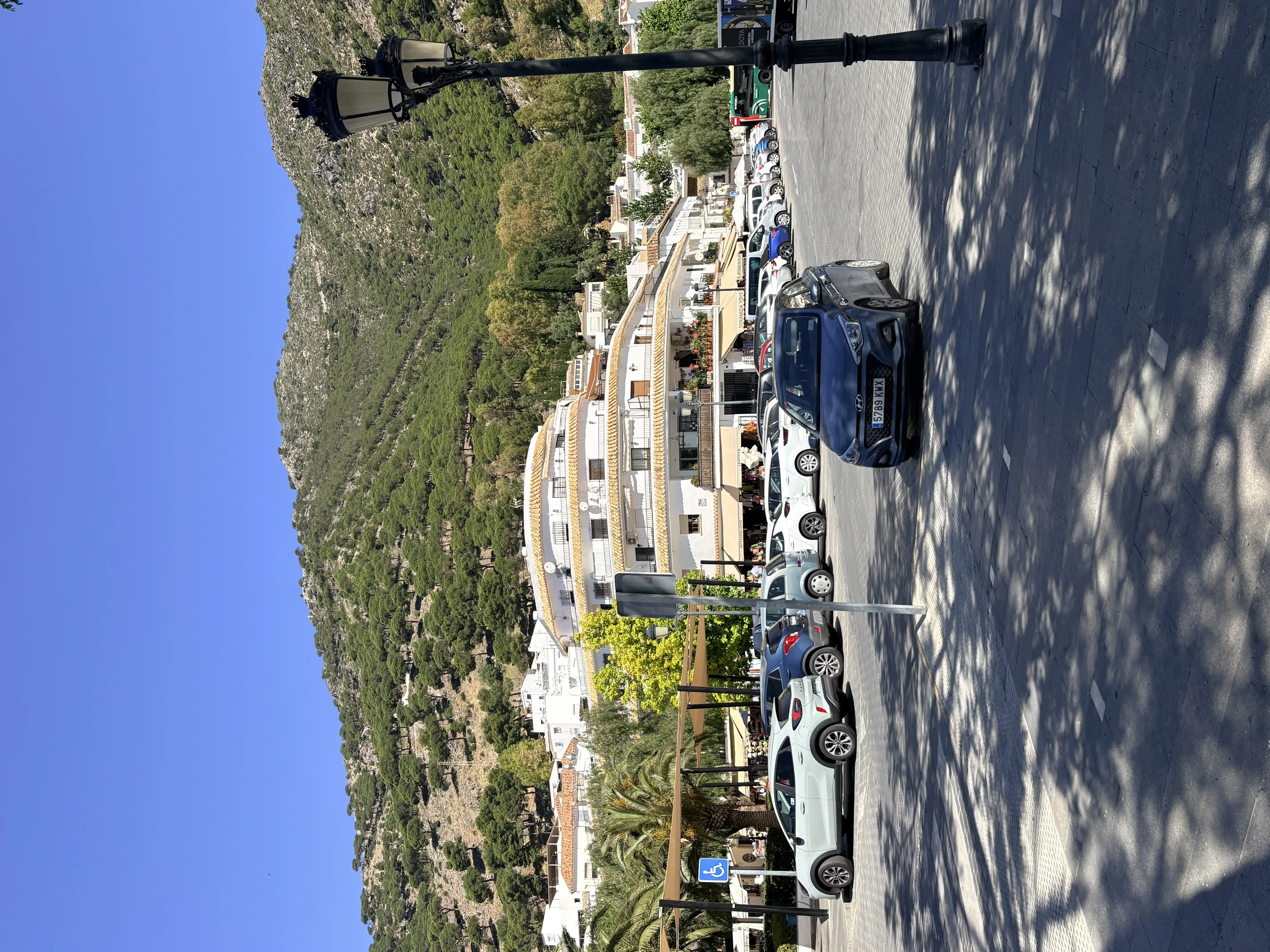 Car park at the entrance to Mijas Pueblo village