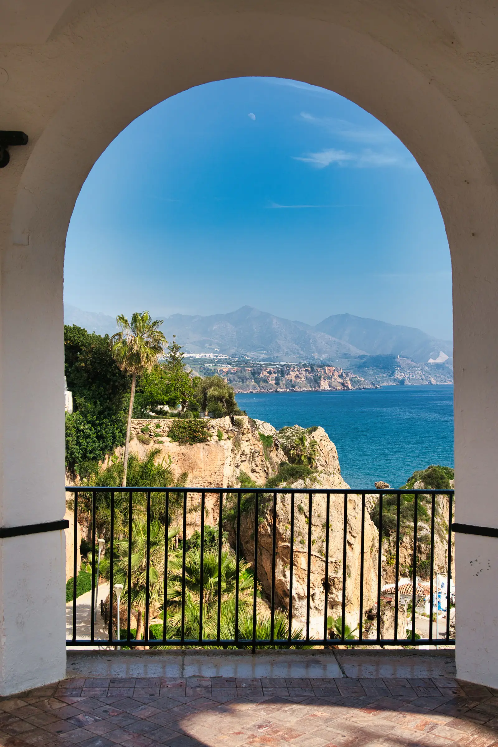 Nerja's Balcón de Europa overlooking the sea