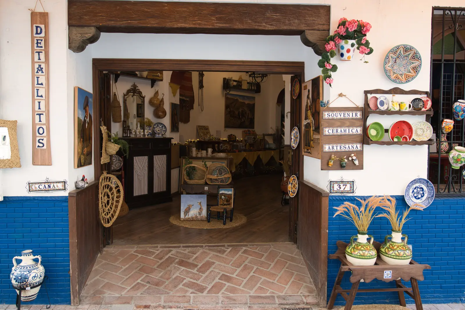 a small boutique store in the old town of Nerja