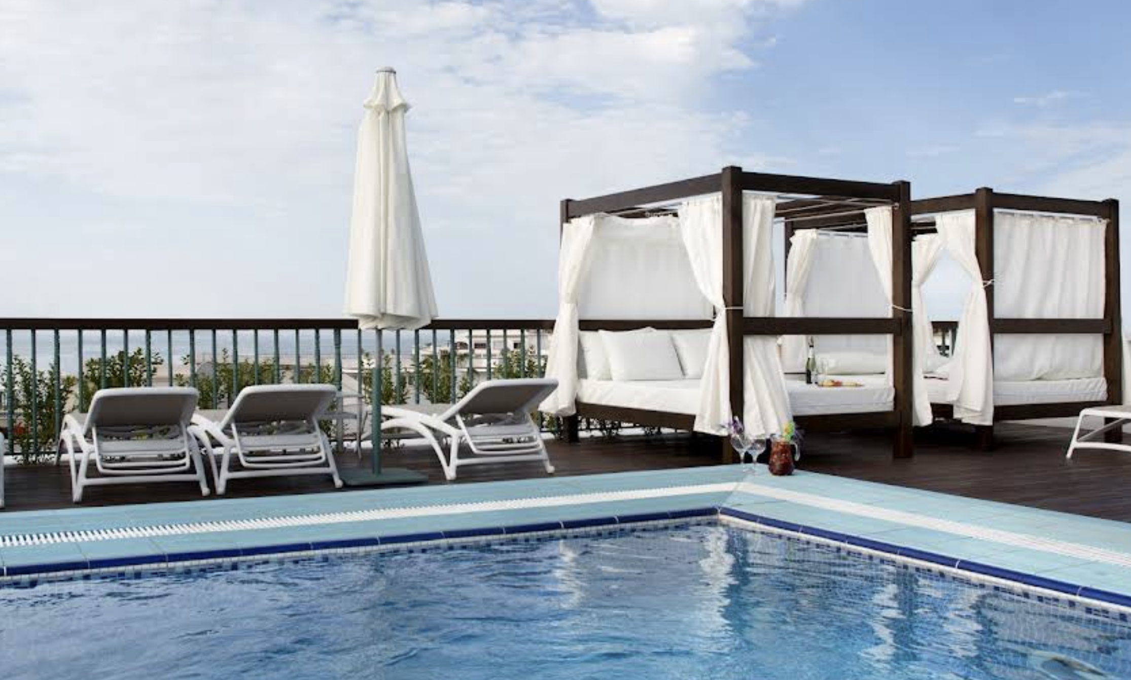 Hotel Plaza Cavana on the corner of Plaza Cavana in Nerja's Old Town