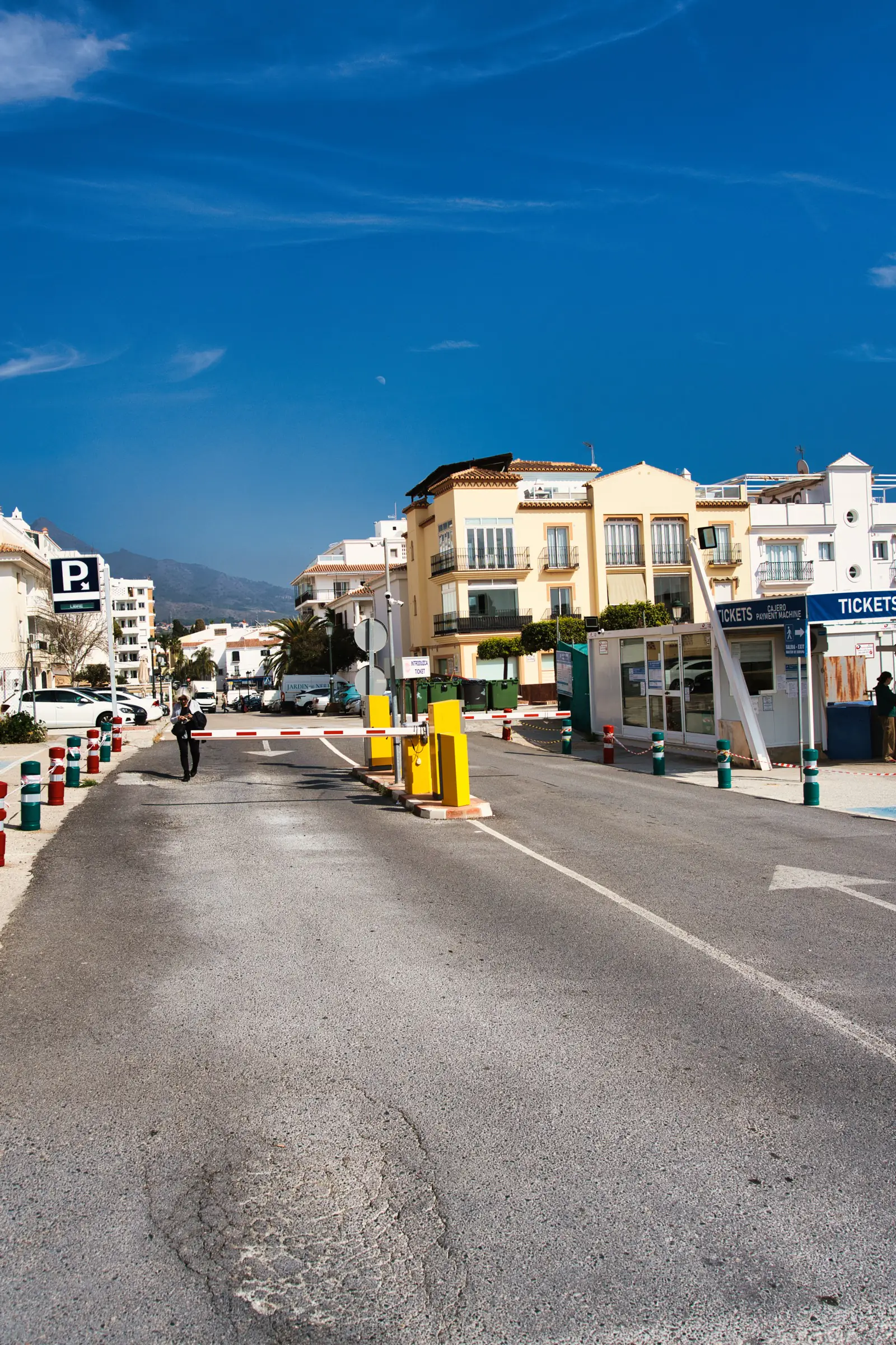 Entrance to the main underground car park in Nerja