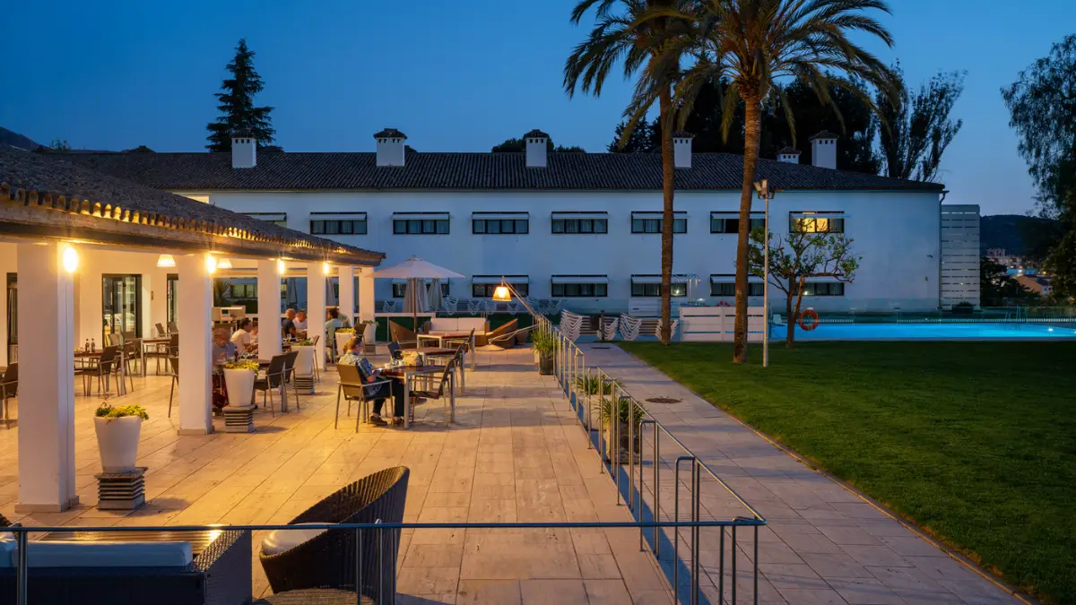 Parador de Antequera exterior with views over the vega.