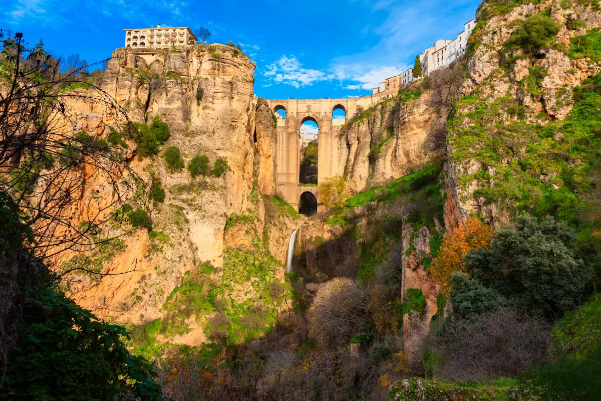 Ronda's Puente Nuevo bridge spanning the El Tajo gorge.