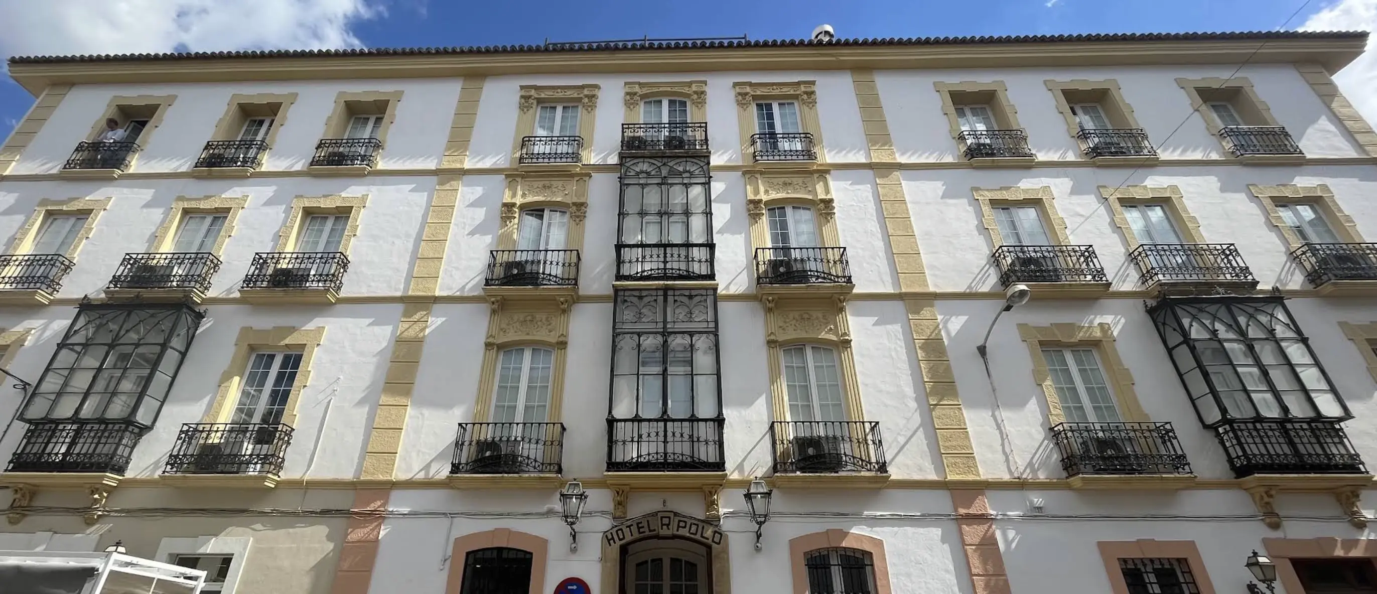 Hotel Polo entrance in central Ronda