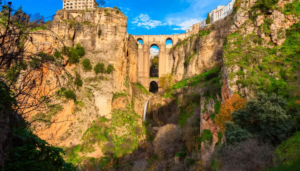 Ronda's Puente Nuevo bridge spanning the deep El Tajo gorge