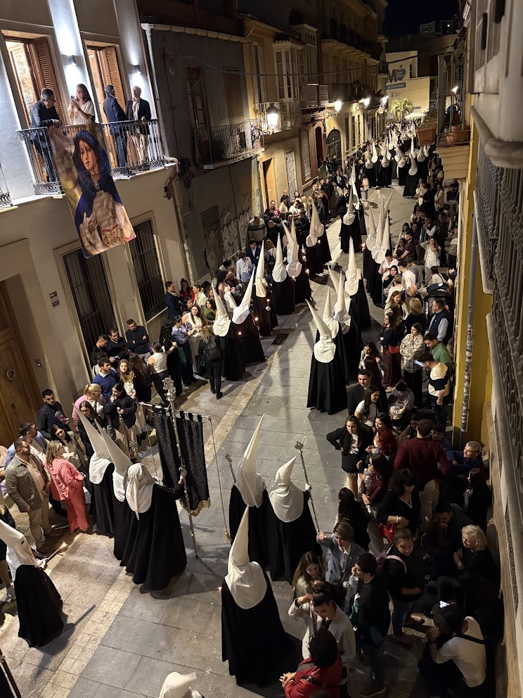 Semana Santa pointed hoods in Málaga