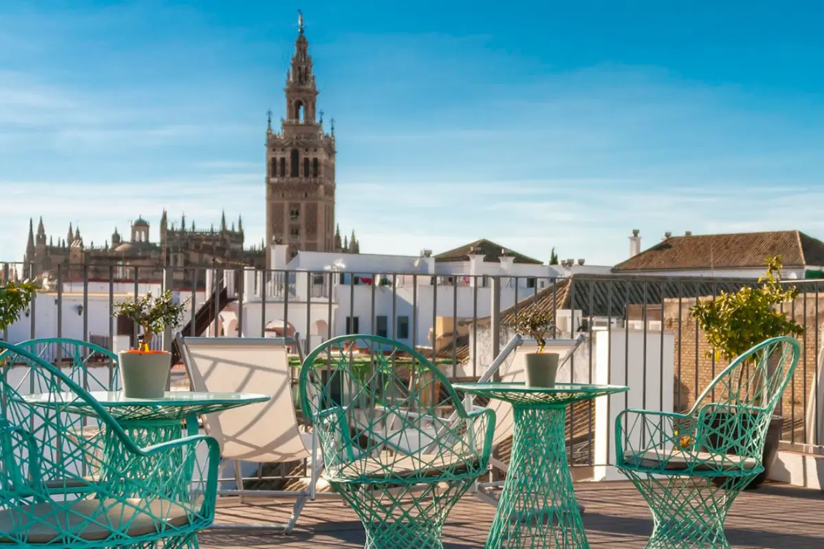 Torre del Oro and the Guadalquivir River from the Seville riverside promenade