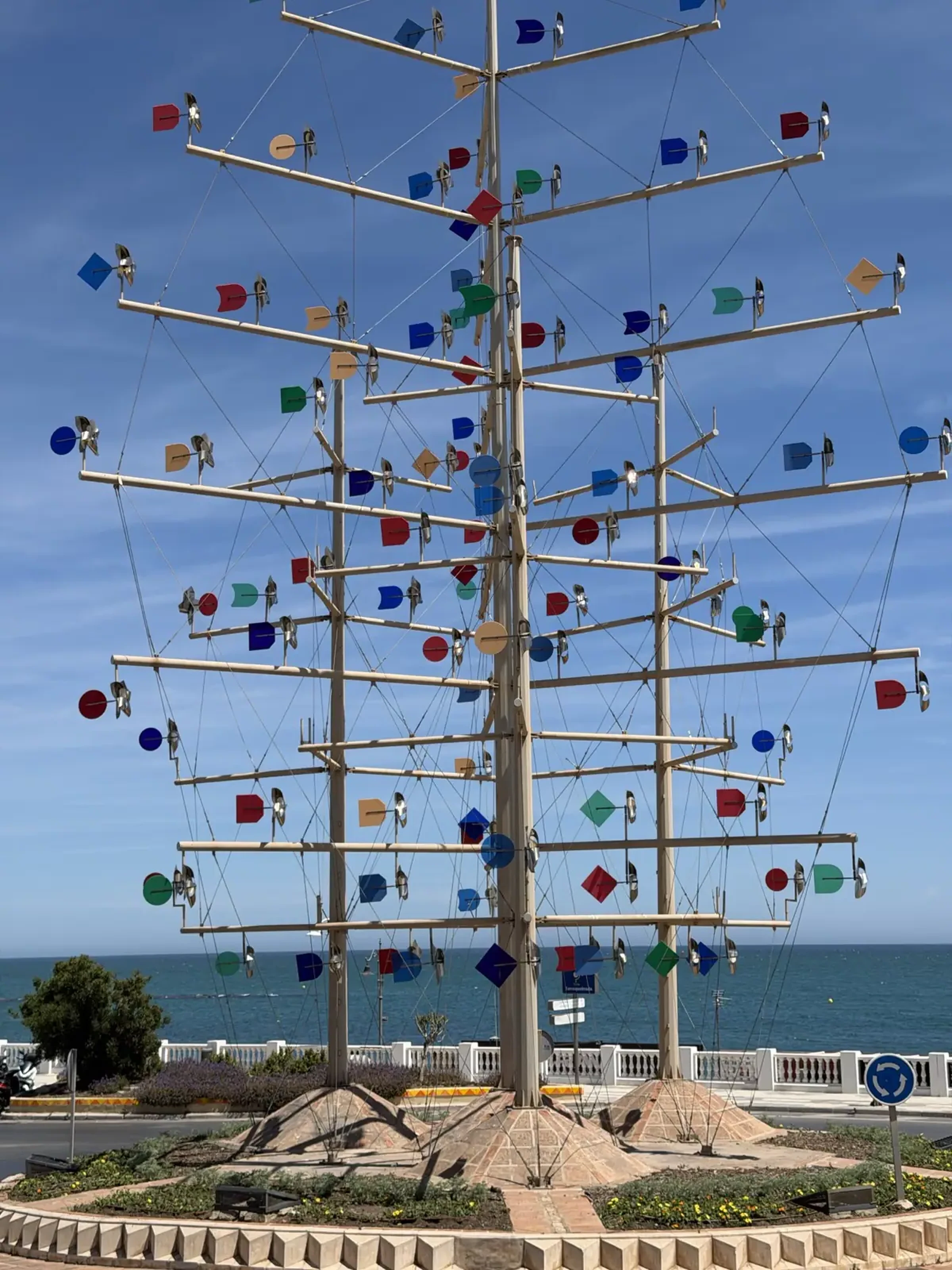 The windmill roundabout at Rotonda de los Molinillos, Benalmadena