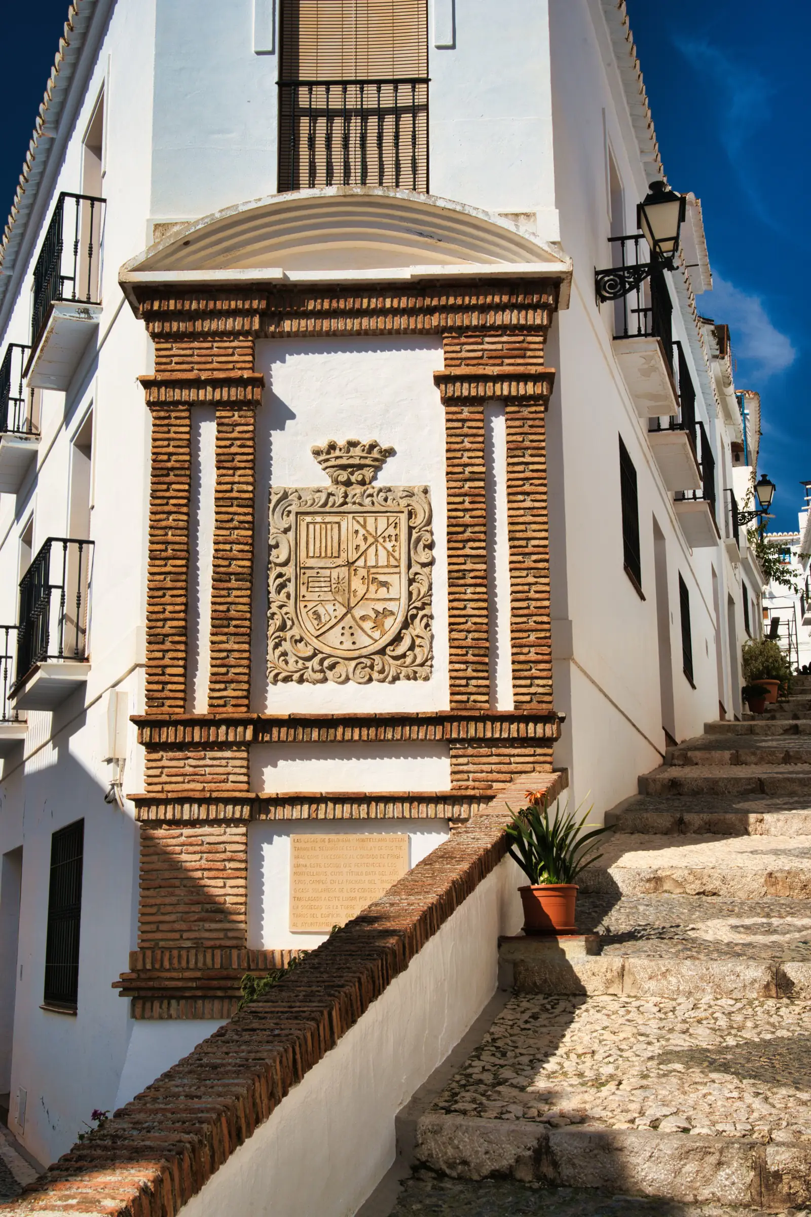 Frigiliana architecture and whitewashed buildings