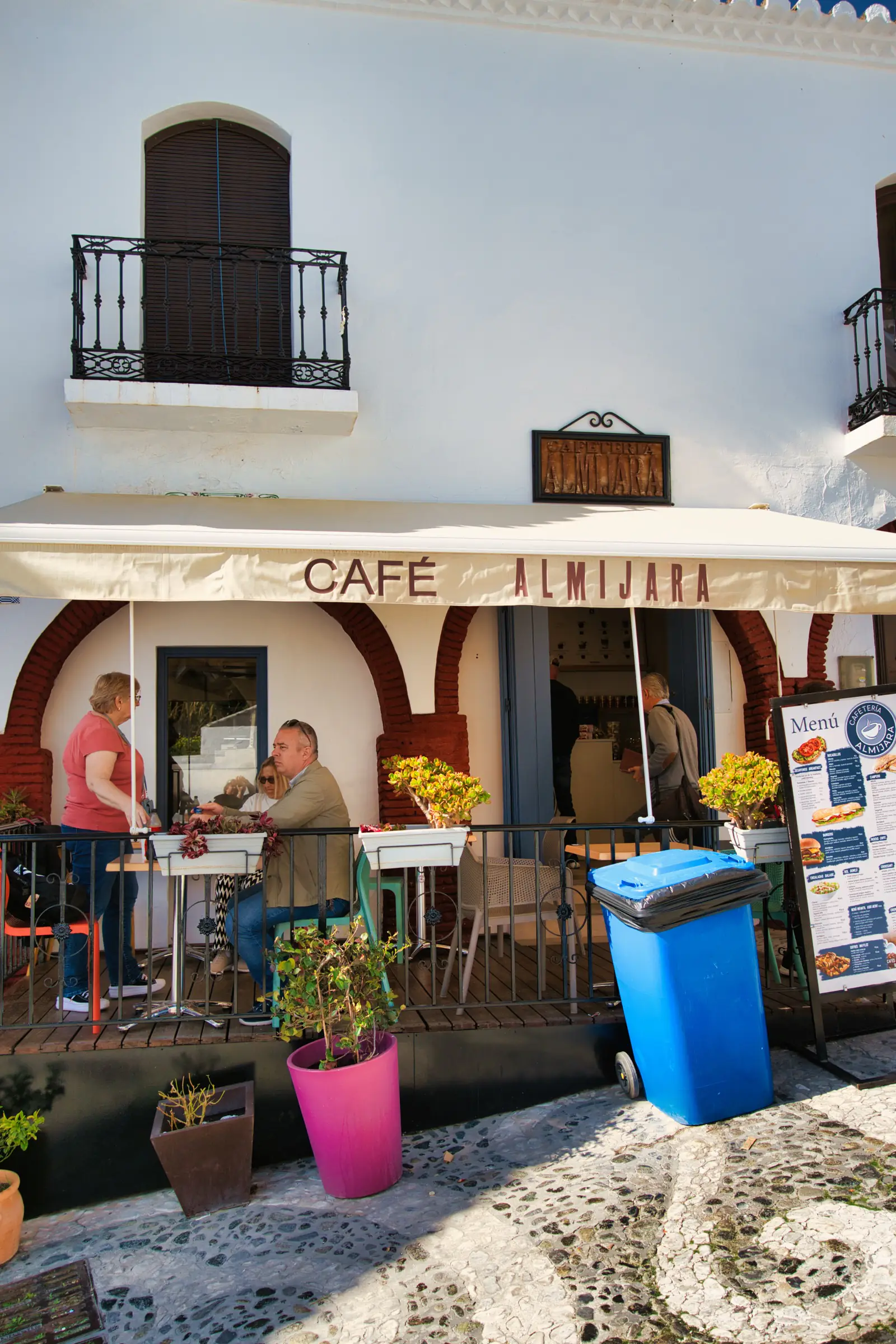 Cafe in Frigiliana village