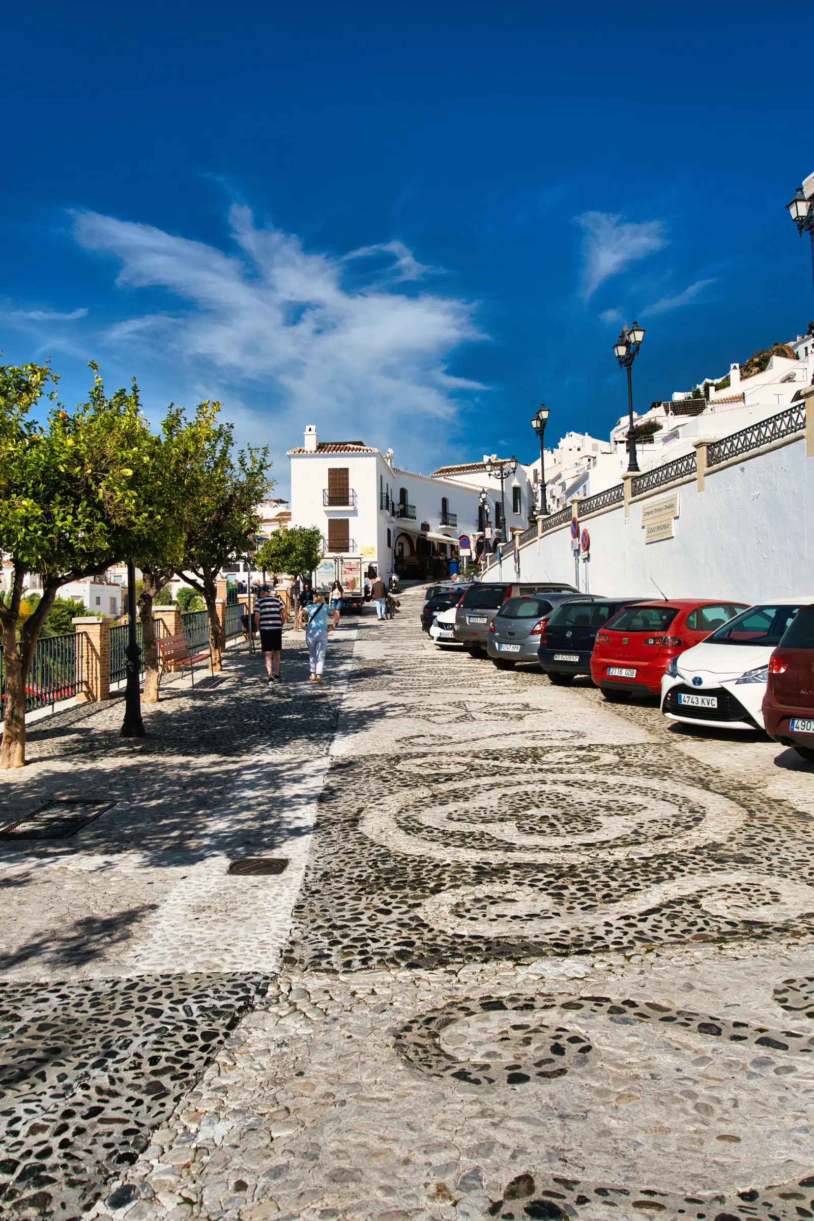 Road winding up to Frigiliana