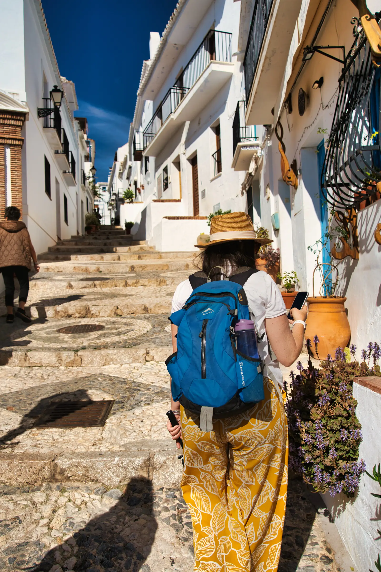 Walking through Frigiliana old town