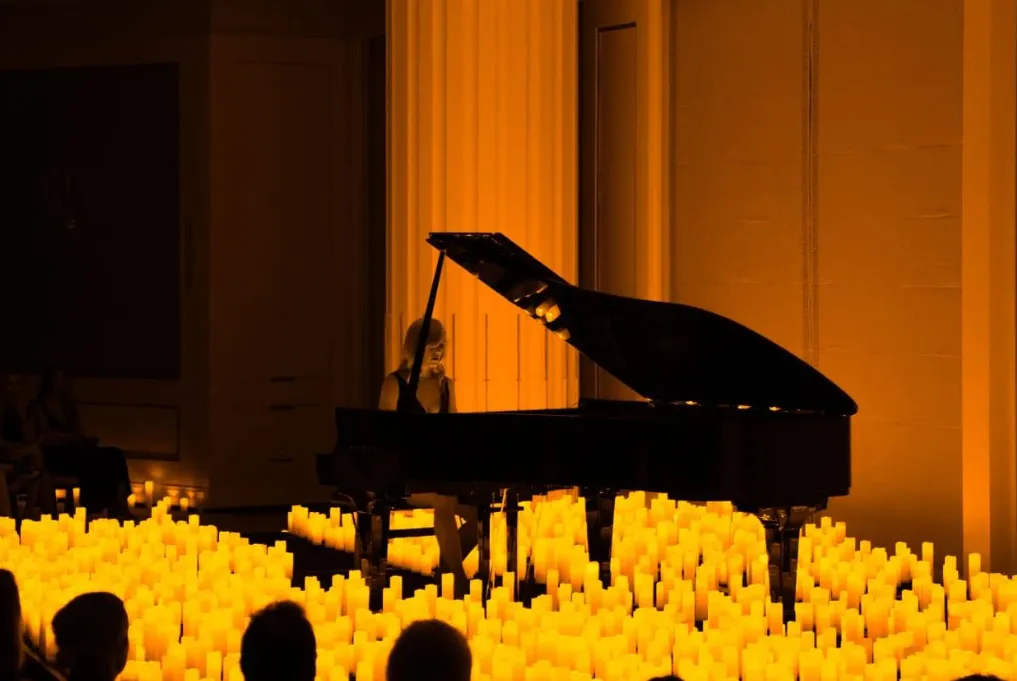 Candlelight concert performance at a Malaga venue