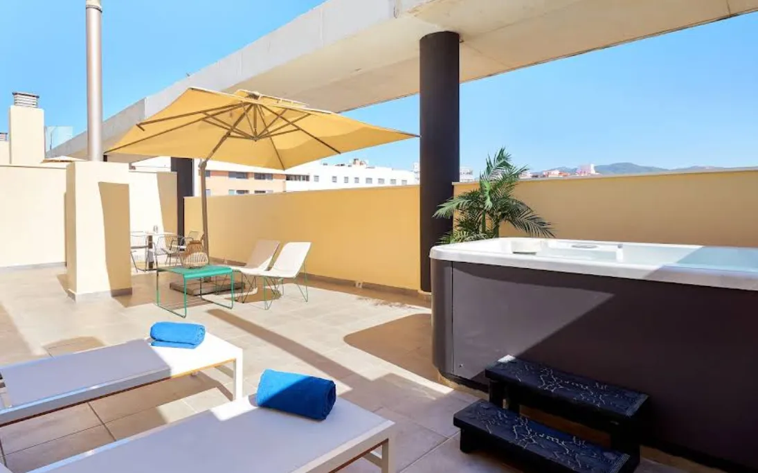 Eurostars Malaga hotel bright modern rooms with city views a short walk from the train station