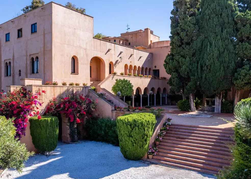 Castillo de Santa Catalina hilltop palace hotel with sweeping sea views above Pedregalejo in Malaga
