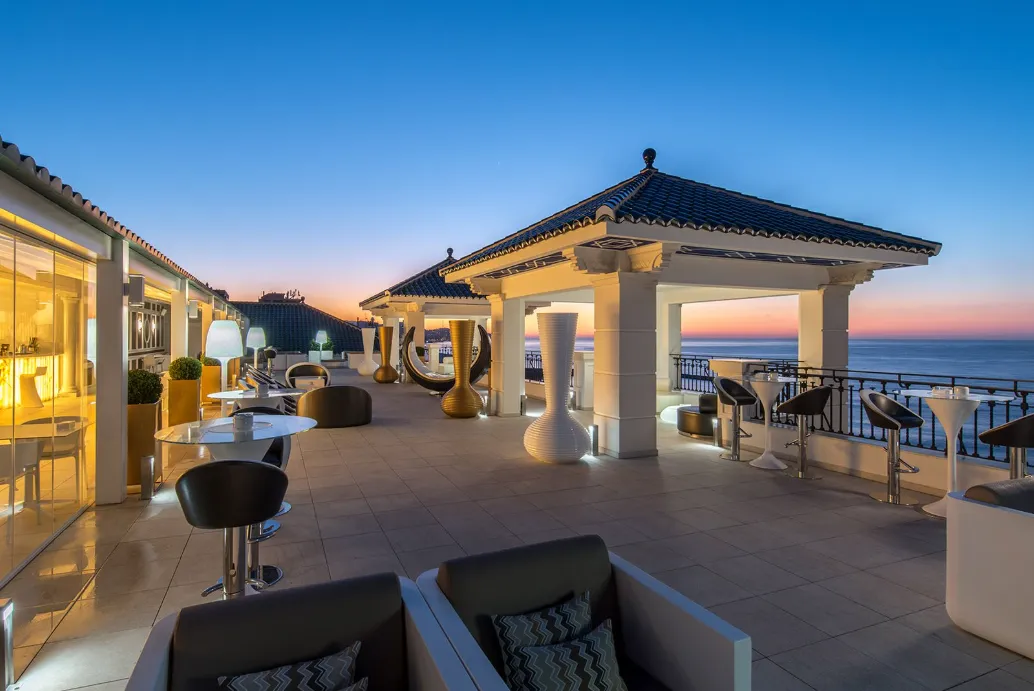 Gran Hotel Miramar GL historic beachfront palace hotel on La Malagueta in Malaga