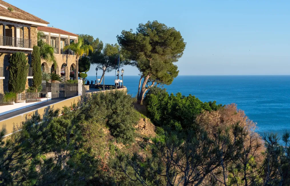 Parador de Malaga Gibralfaro hilltop hotel with panoramic views over Malaga and the sea