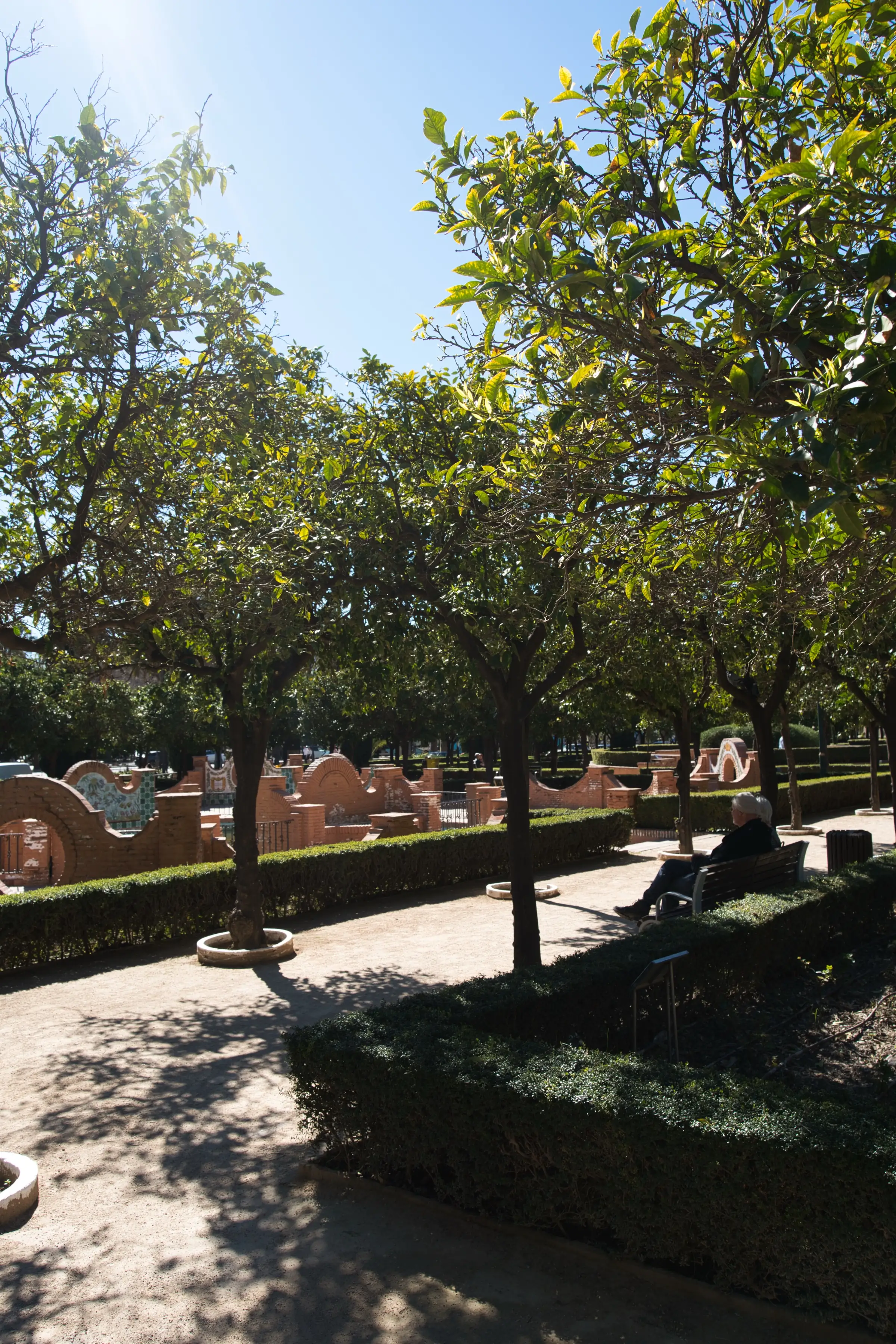 Lush gardens with spring blooms