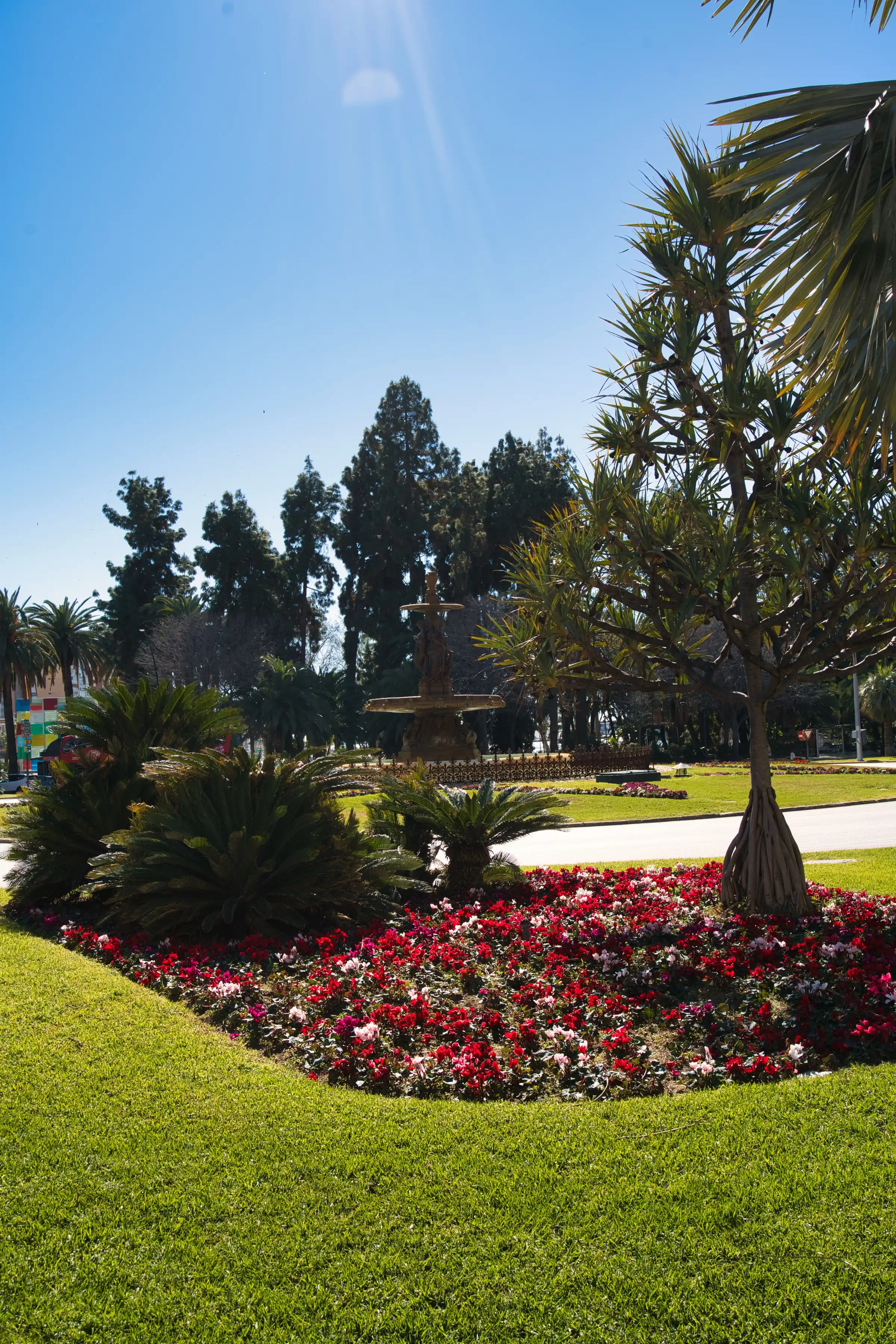 Main driving circle near Muelle Uno