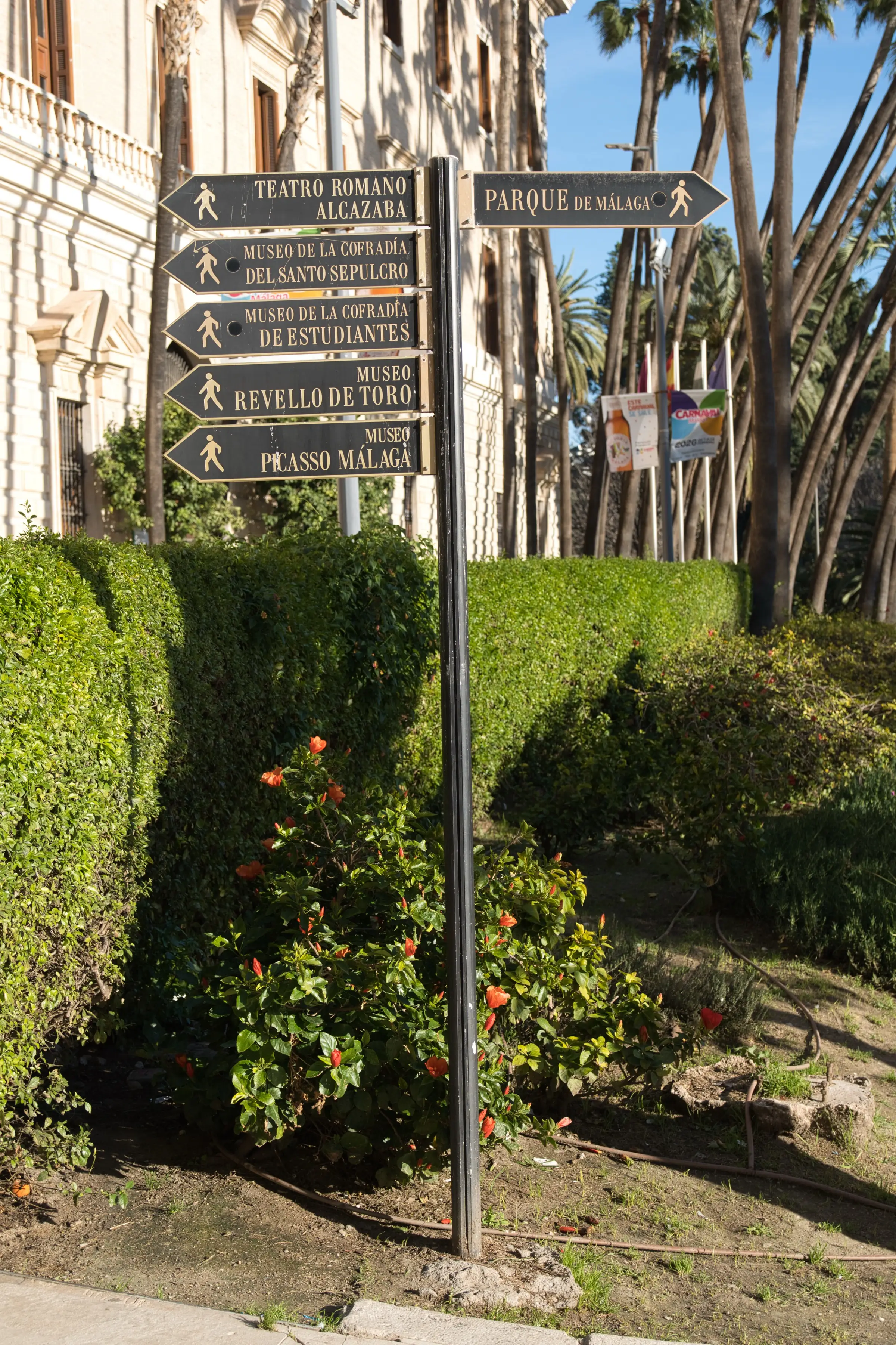 A sign post in Malaga.