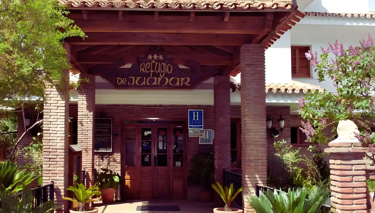 The Refugio de Juanar mountain lodge above Marbella