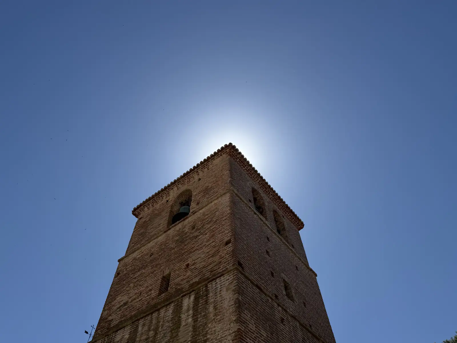 The spire of the Iglesia de la Inmaculada Concepción in Mijas Pueblo